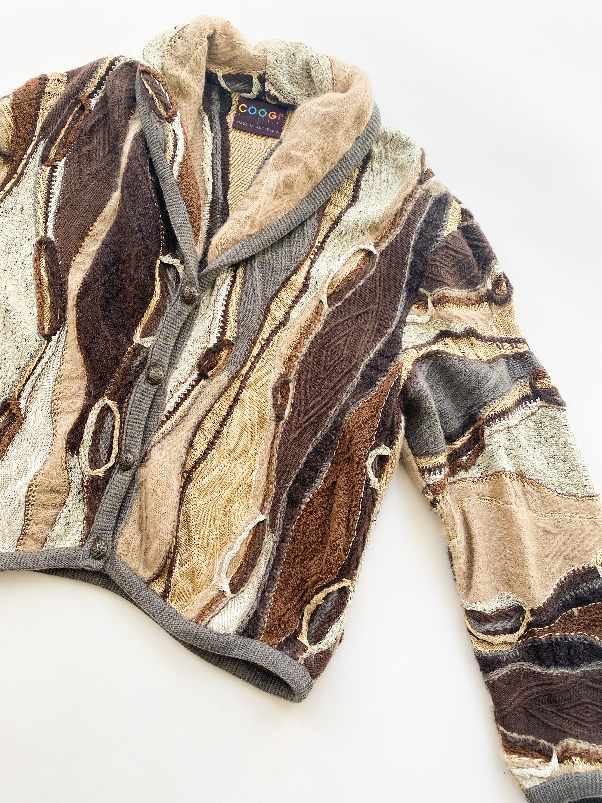 1980s Coogi Cashmere and Wool Cardigan — Wayward Collection